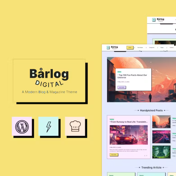 Barlog – WordPress Modern Blog Teması